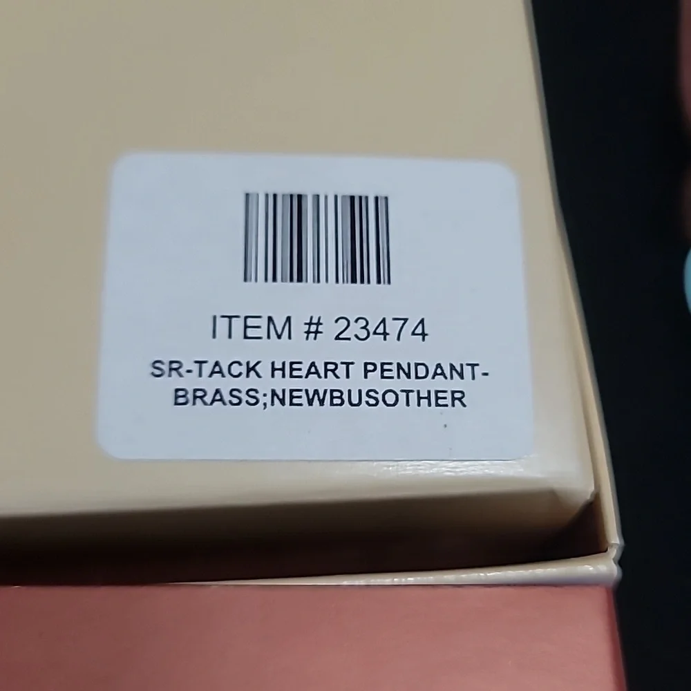 Longaberger So Rachel Tack‎ Heart Pendant Necklace  - NIB